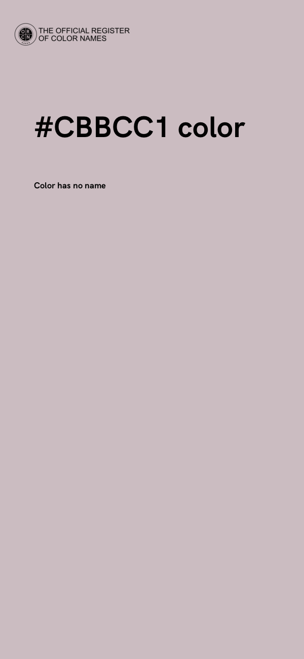 #CBBCC1 color image