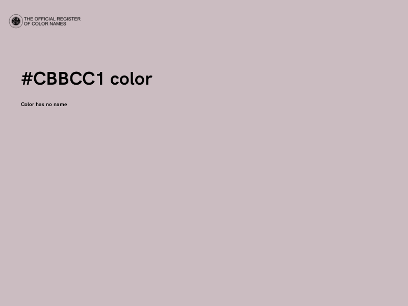 #CBBCC1 color image