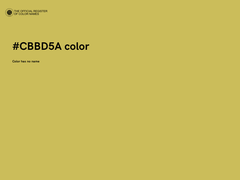 #CBBD5A color image
