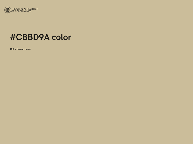 #CBBD9A color image