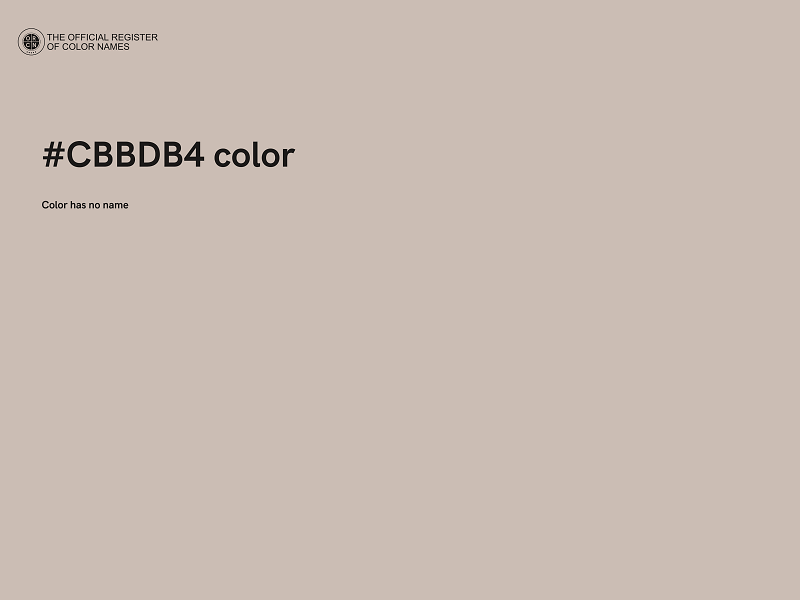 #CBBDB4 color image