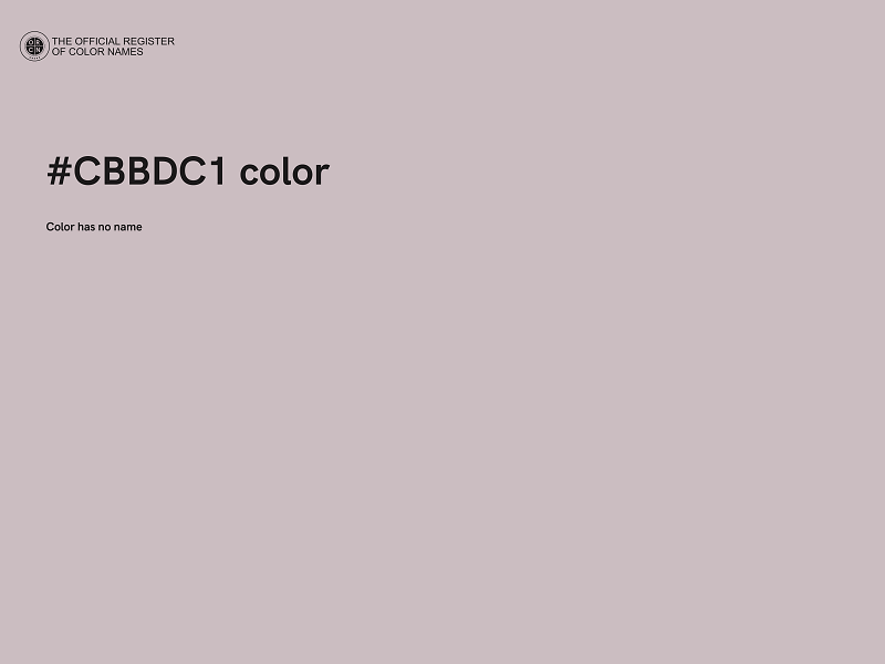 #CBBDC1 color image