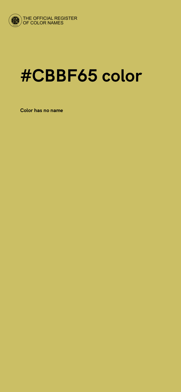 #CBBF65 color image
