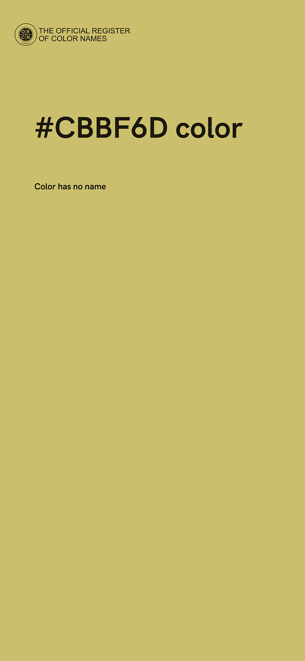 #CBBF6D color image