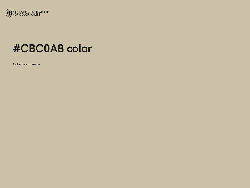 #CBC0A8 color image