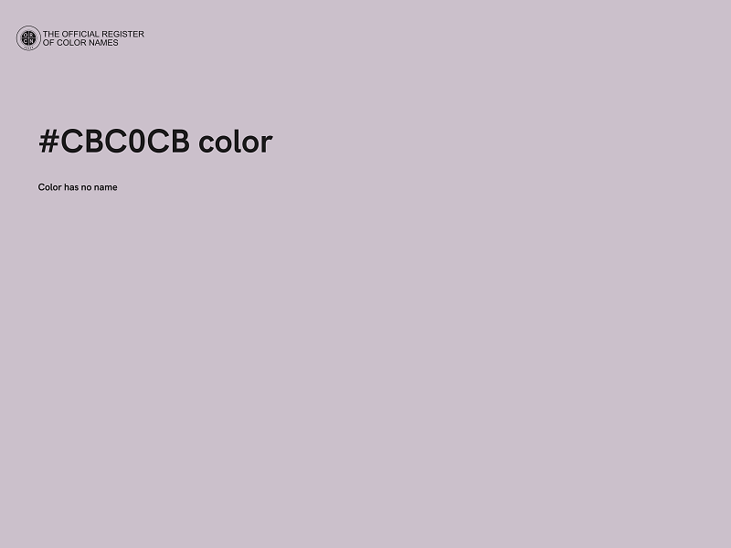 #CBC0CB color image