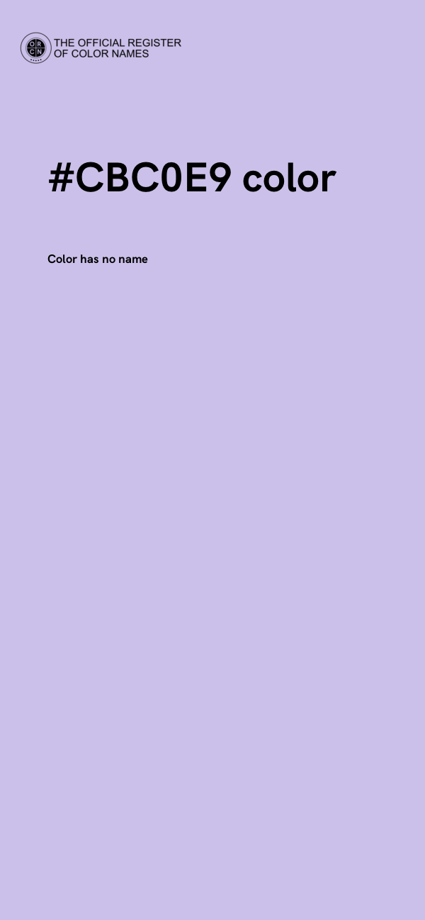 #CBC0E9 color image