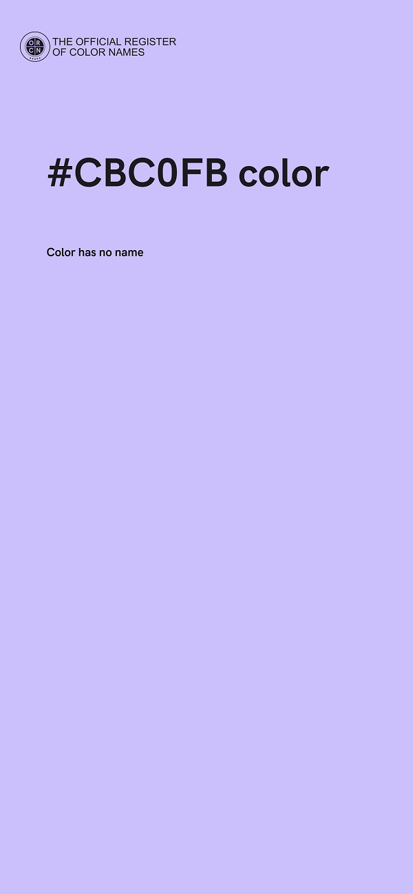 #CBC0FB color image