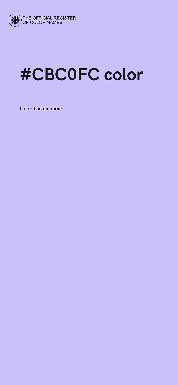 #CBC0FC color image