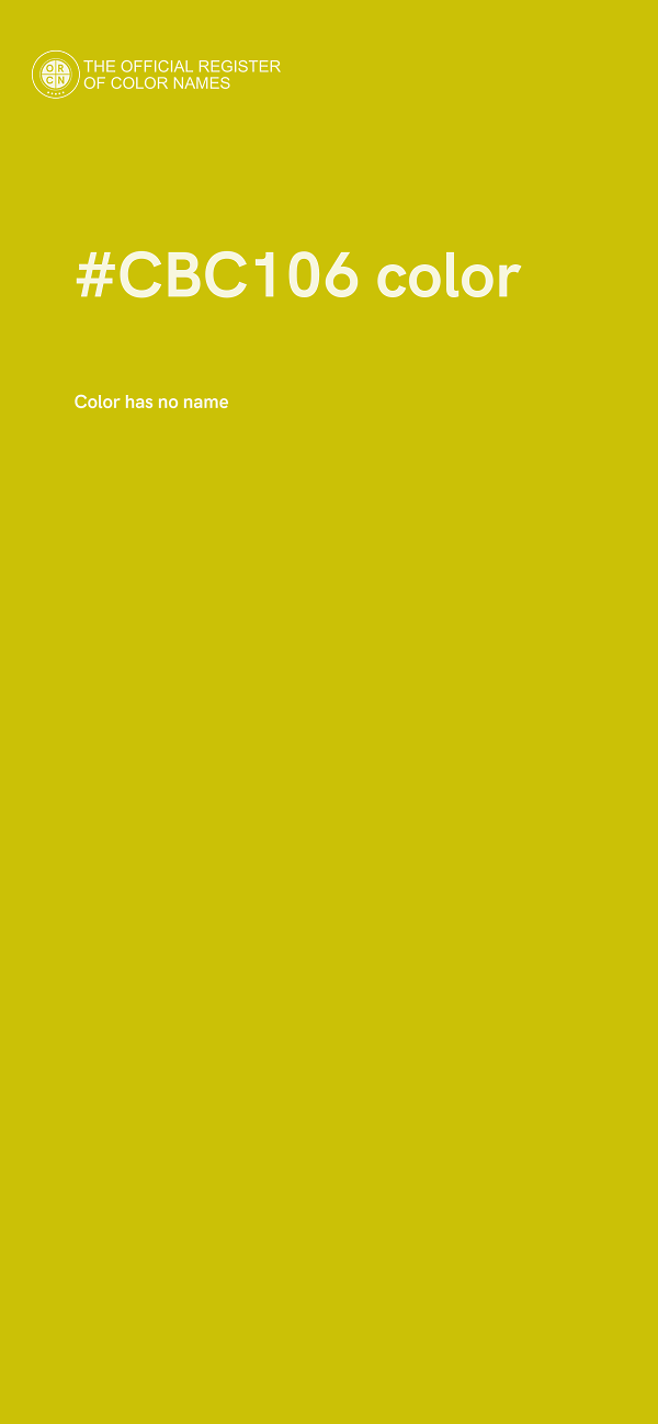 #CBC106 color image