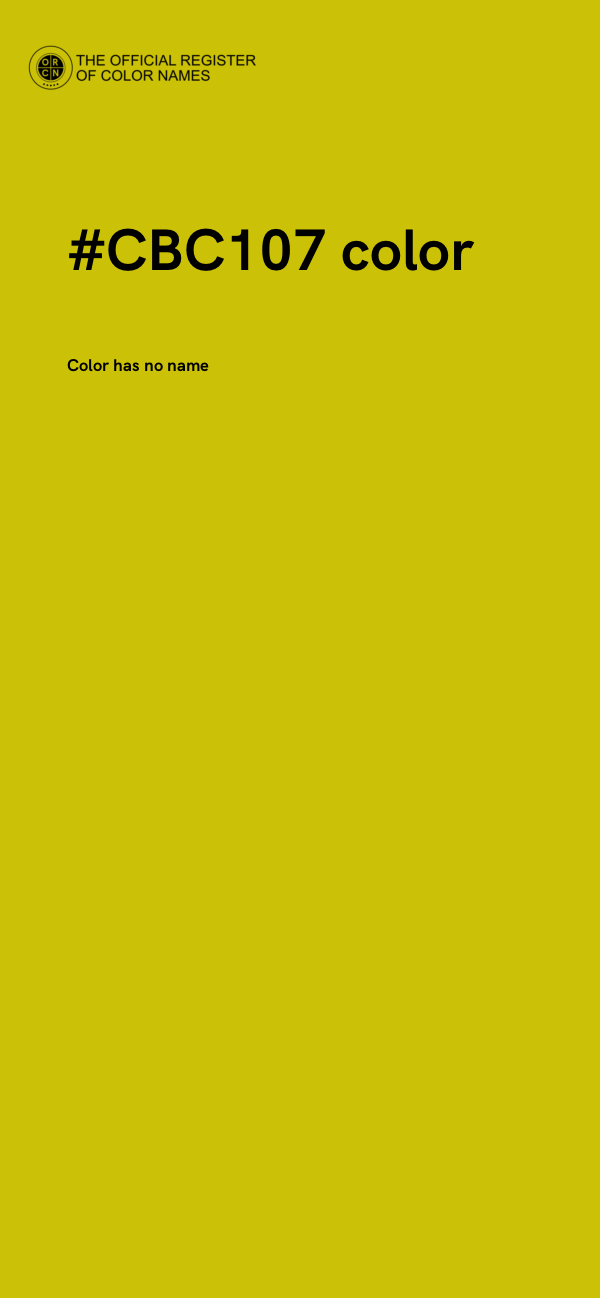 #CBC107 color image