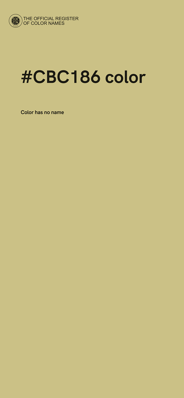 #CBC186 color image
