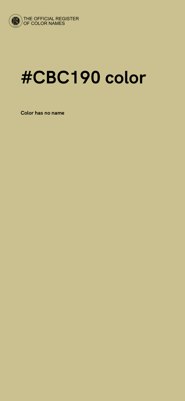 #CBC190 color image