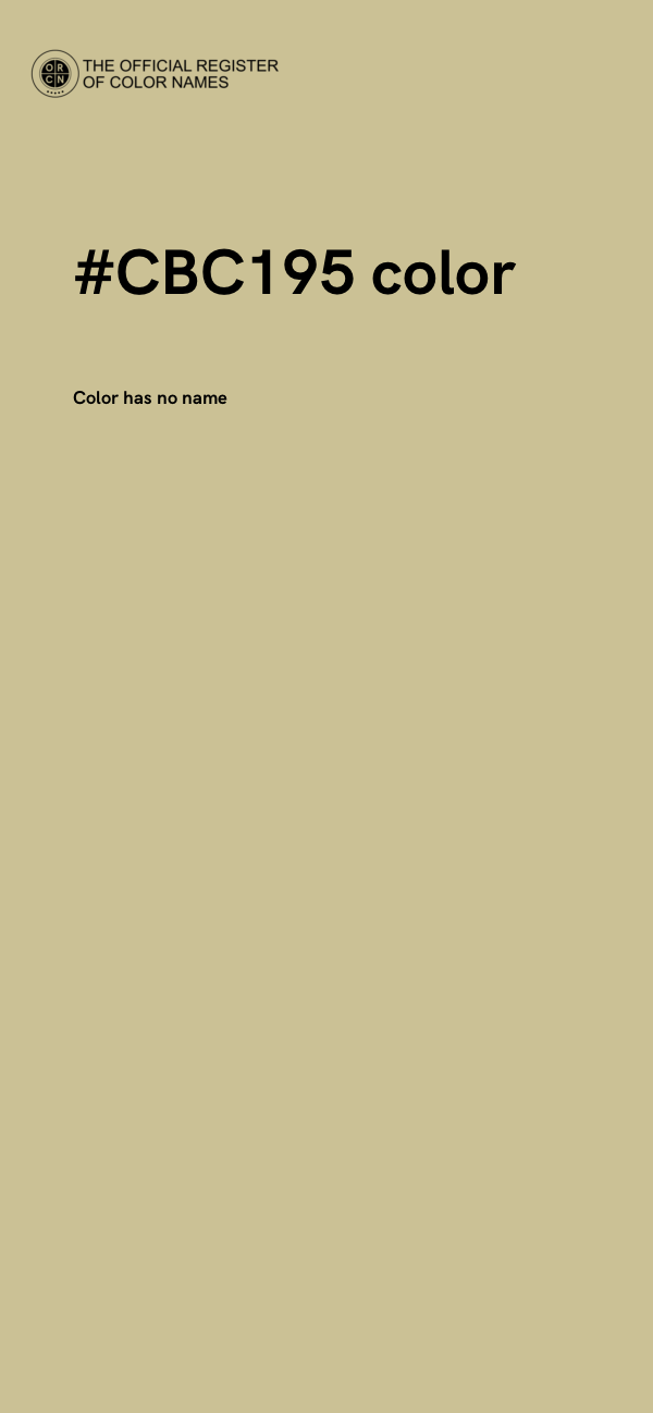 #CBC195 color image