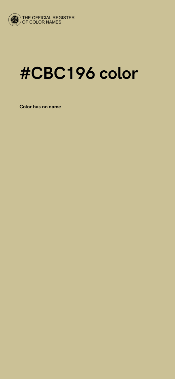 #CBC196 color image