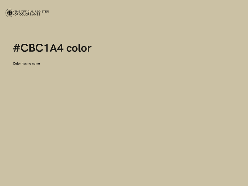 #CBC1A4 color image