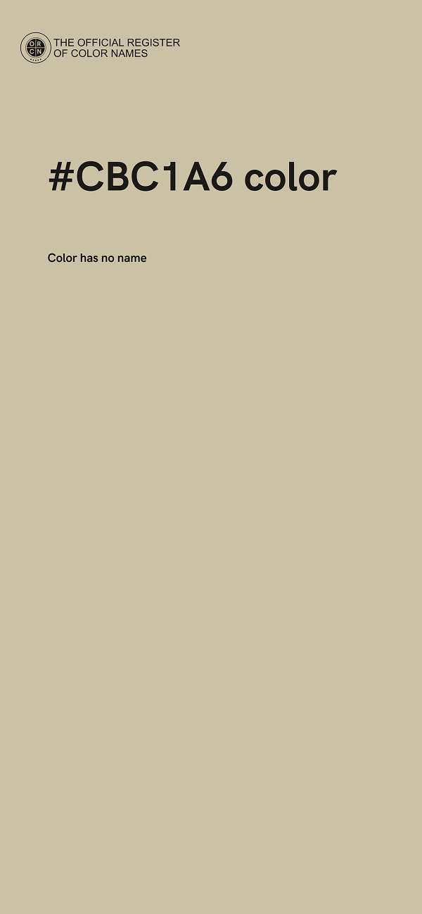 #CBC1A6 color image
