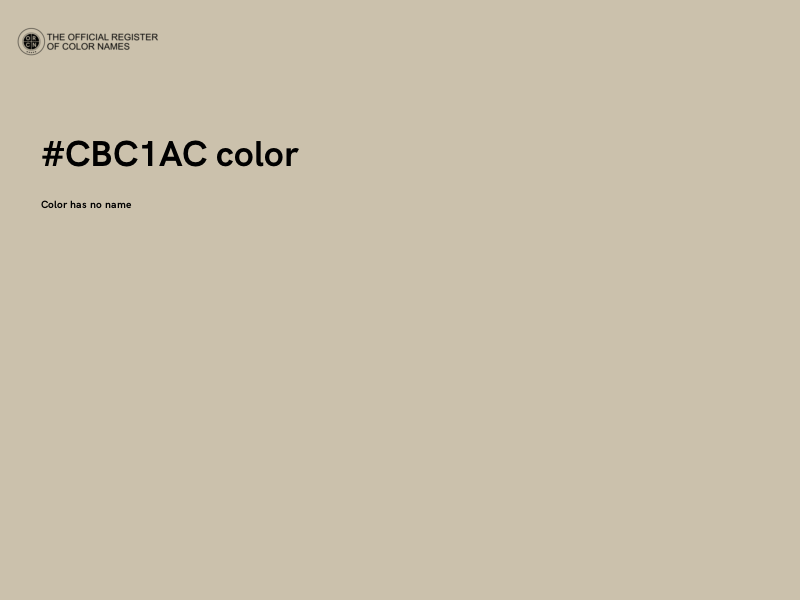 #CBC1AC color image