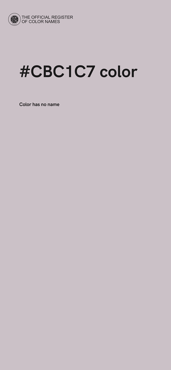 #CBC1C7 color image