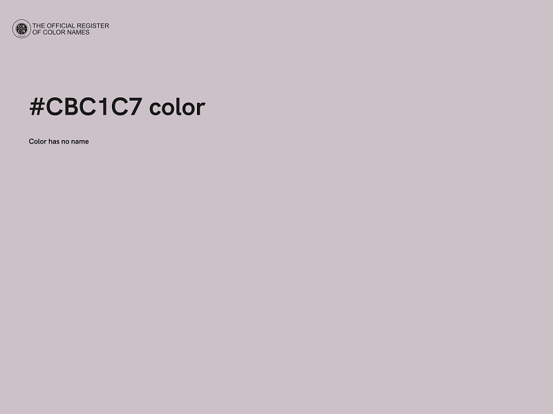 #CBC1C7 color image