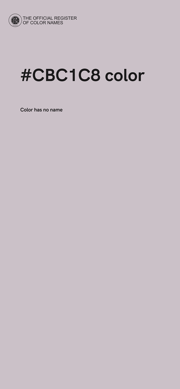 #CBC1C8 color image