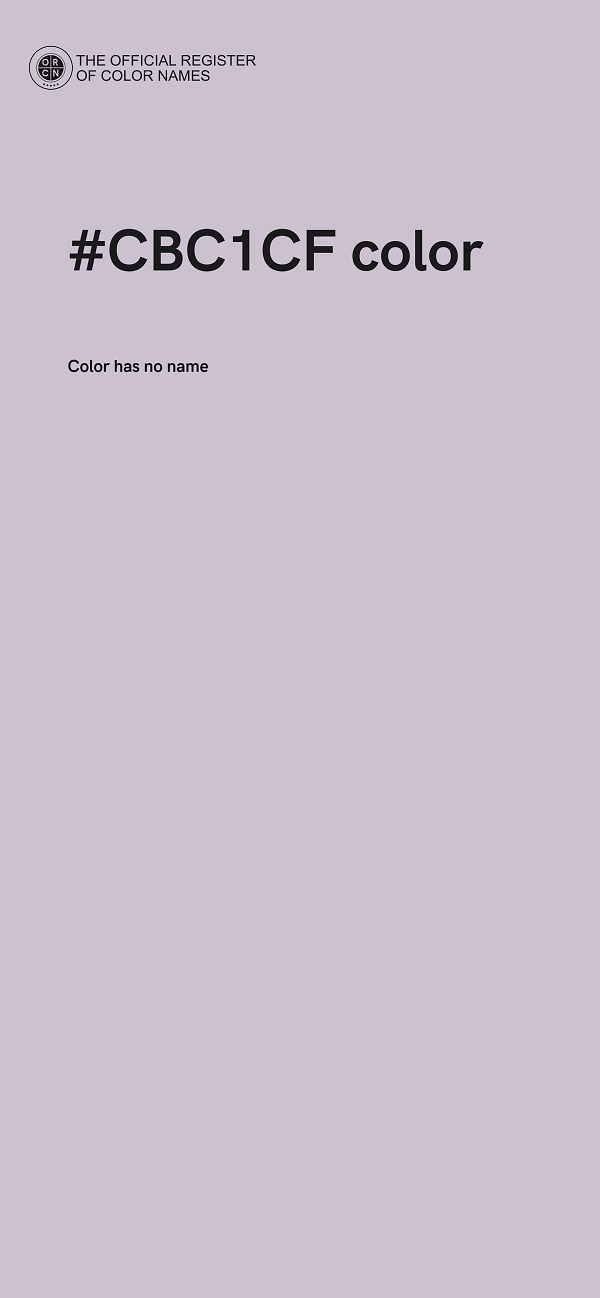 #CBC1CF color image