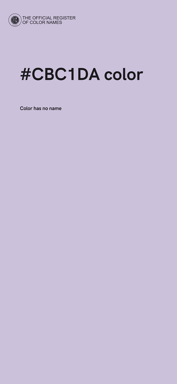 #CBC1DA color image
