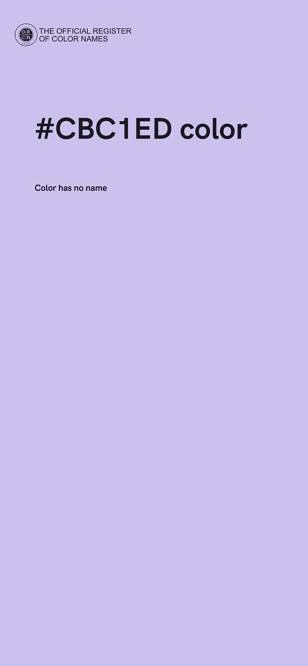 #CBC1ED color image