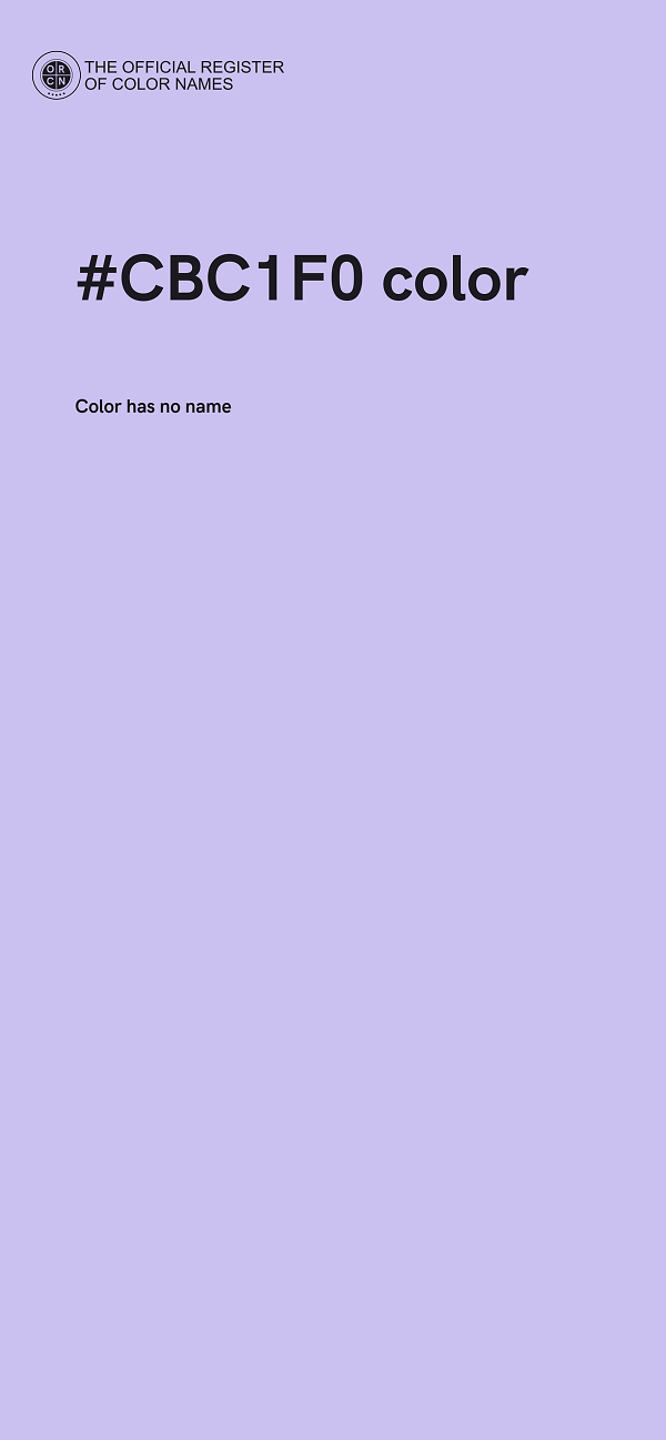 #CBC1F0 color image
