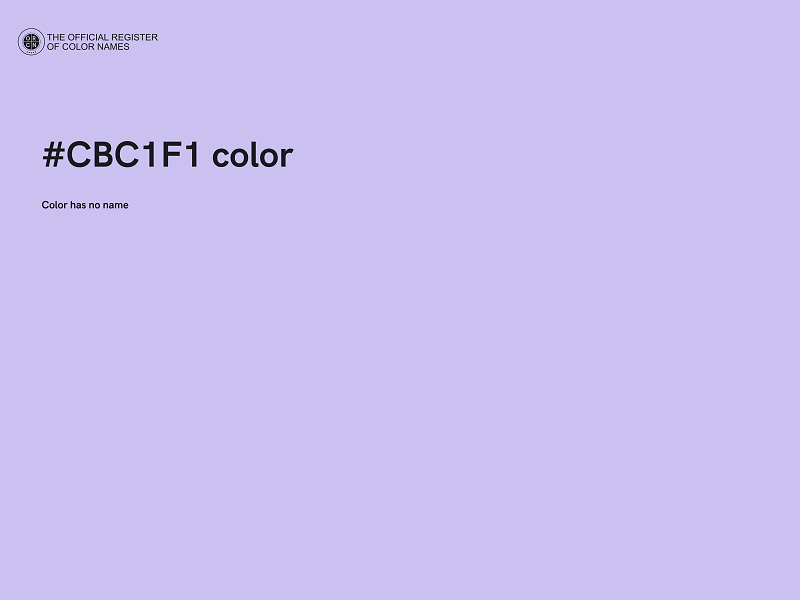 #CBC1F1 color image