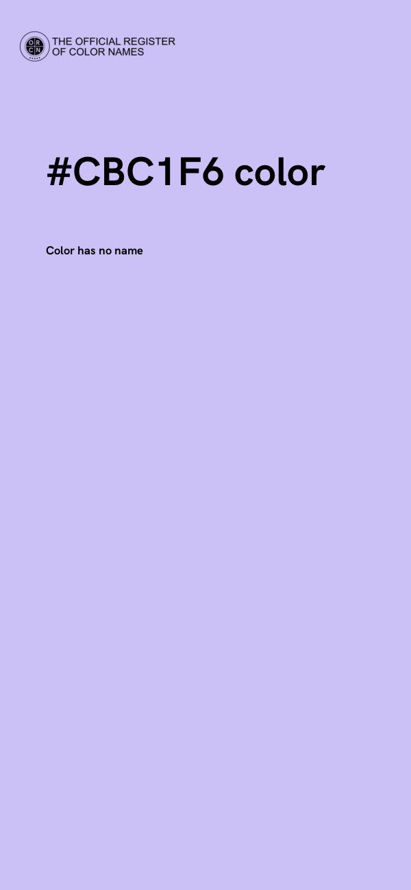#CBC1F6 color image