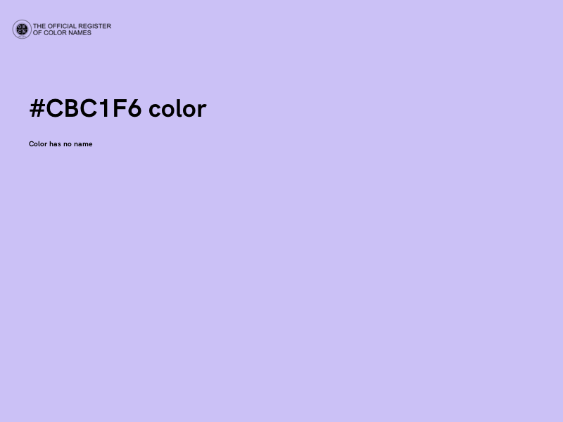 #CBC1F6 color image