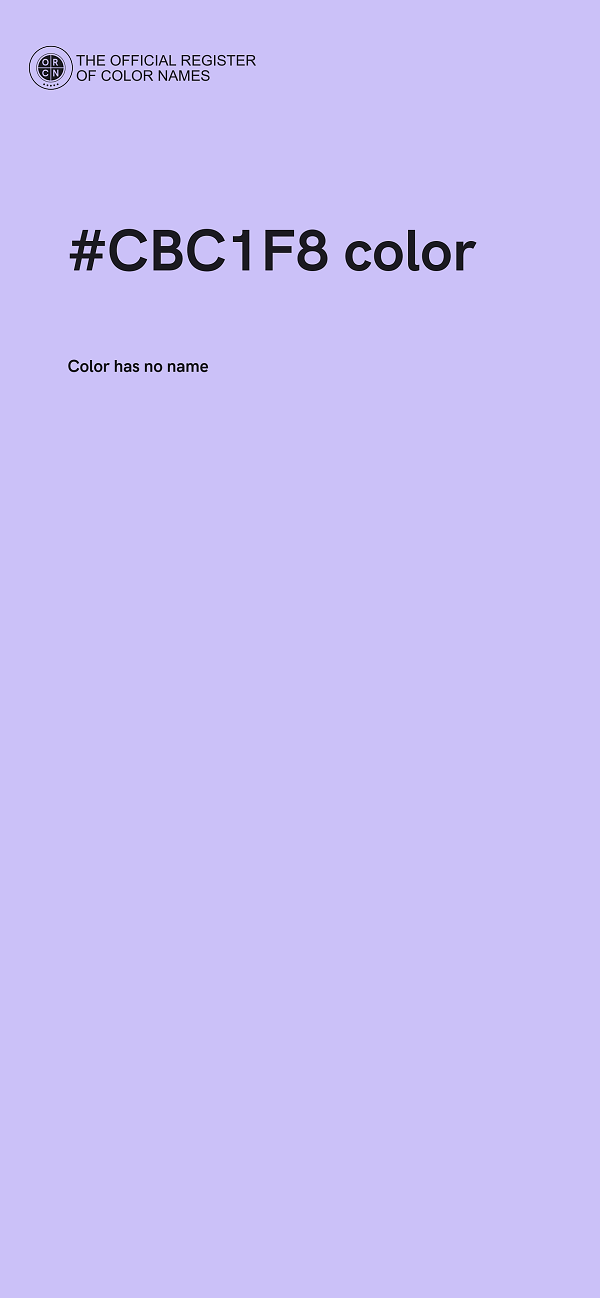 #CBC1F8 color image