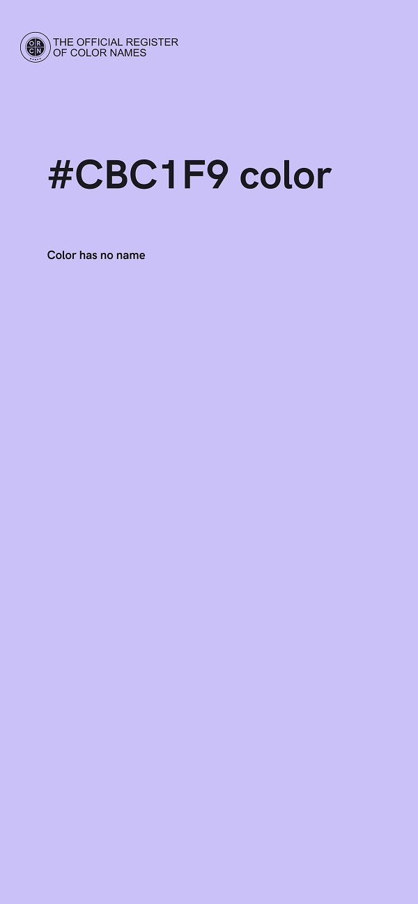 #CBC1F9 color image