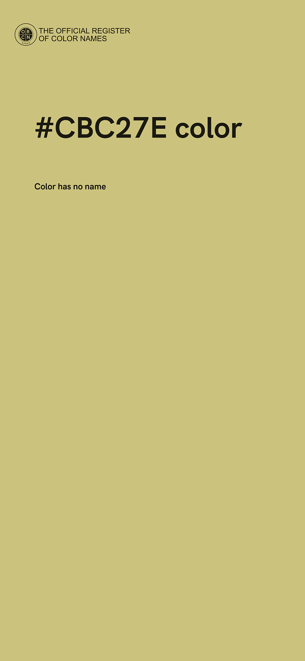 #CBC27E color image