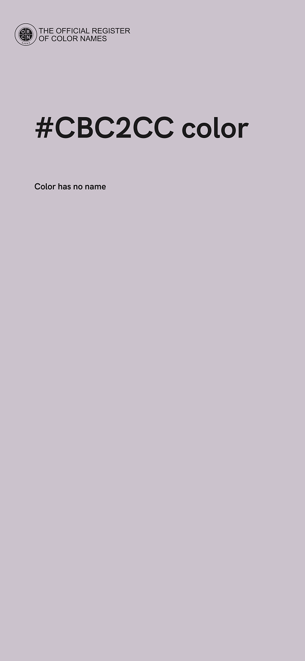 #CBC2CC color image