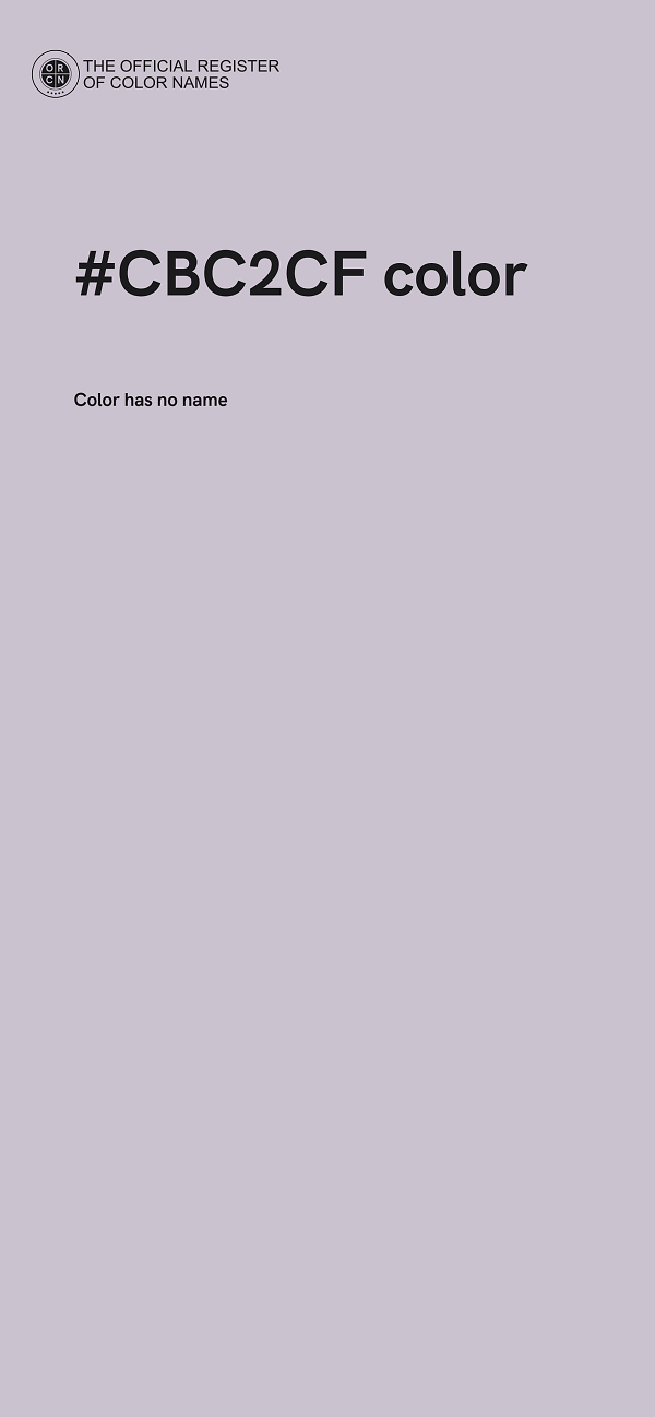 #CBC2CF color image