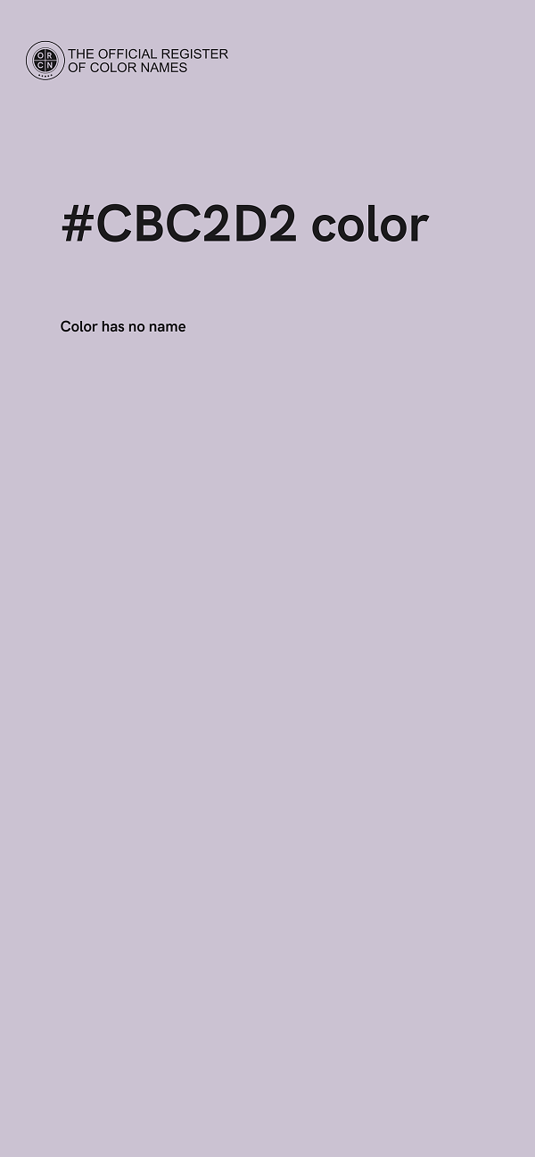 #CBC2D2 color image