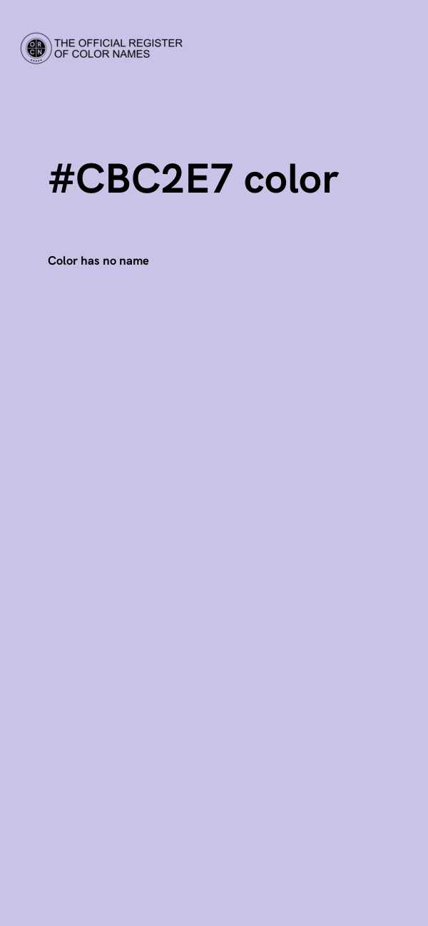 #CBC2E7 color image