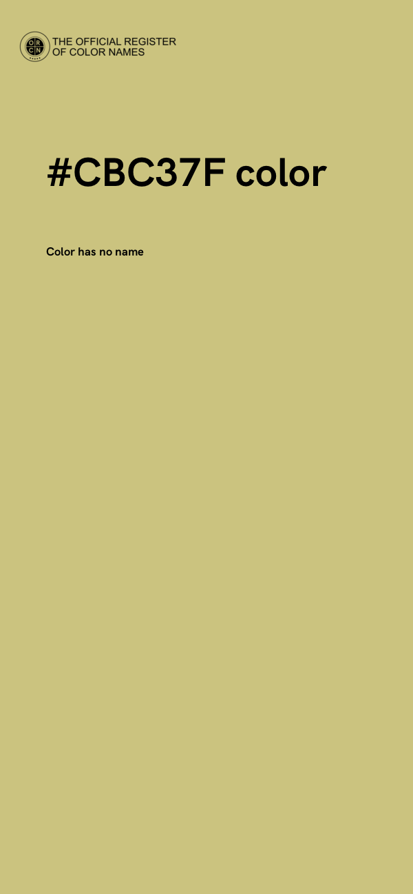 #CBC37F color image