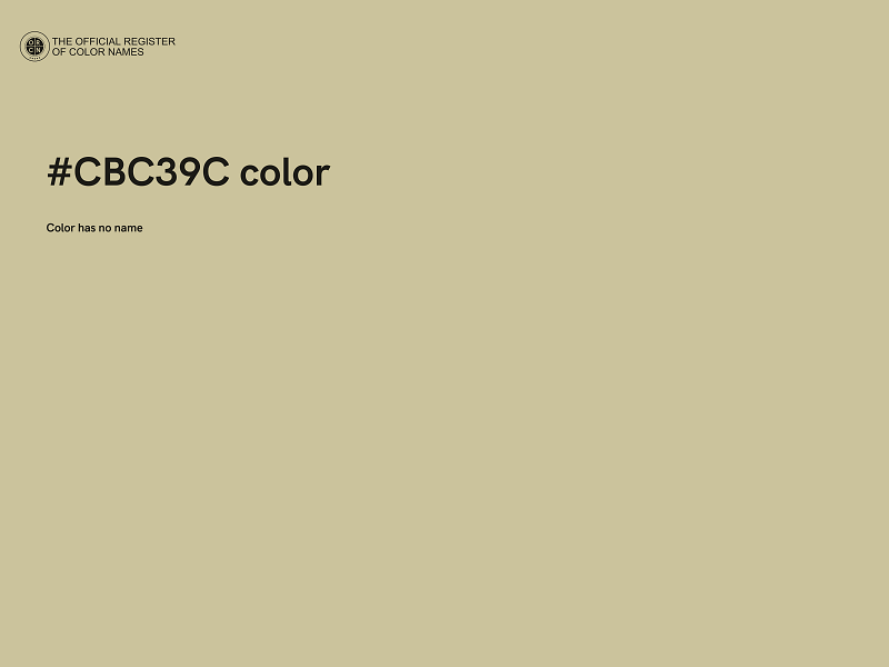 #CBC39C color image