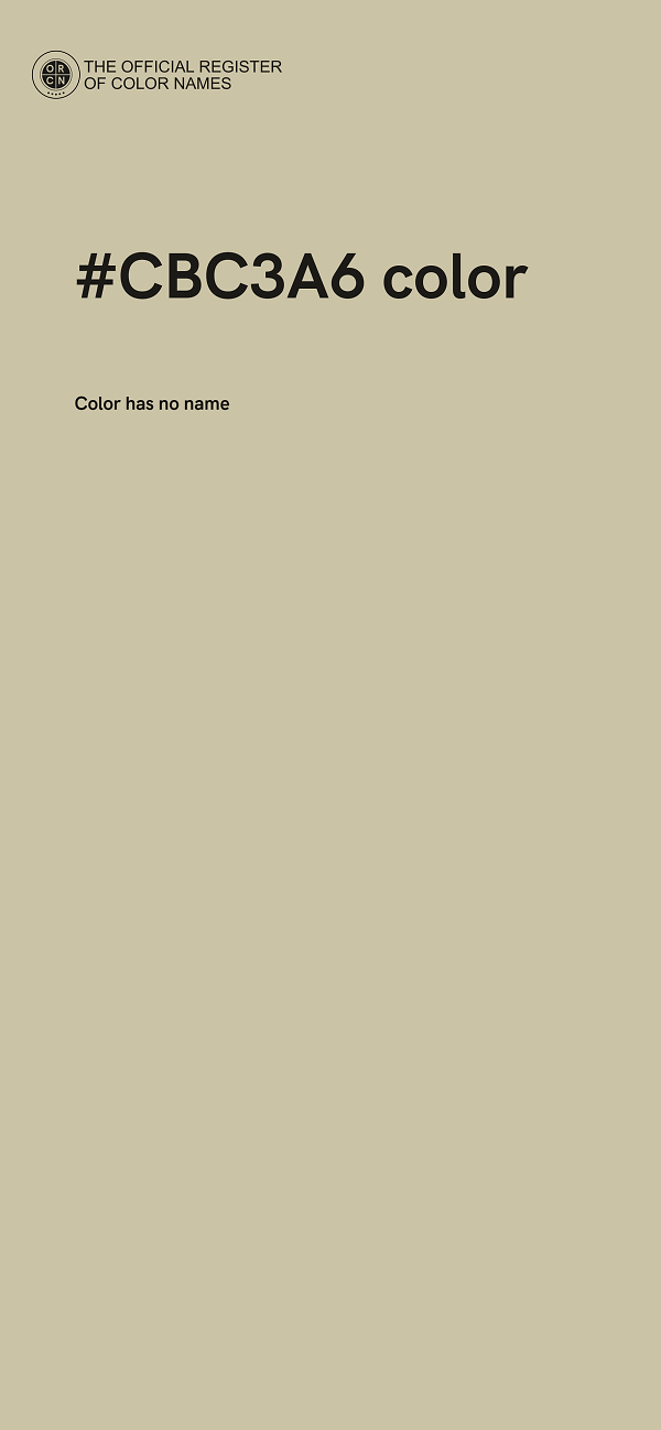 #CBC3A6 color image