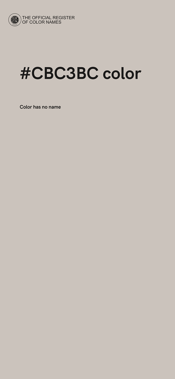 #CBC3BC color image