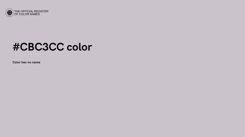 #CBC3CC color image