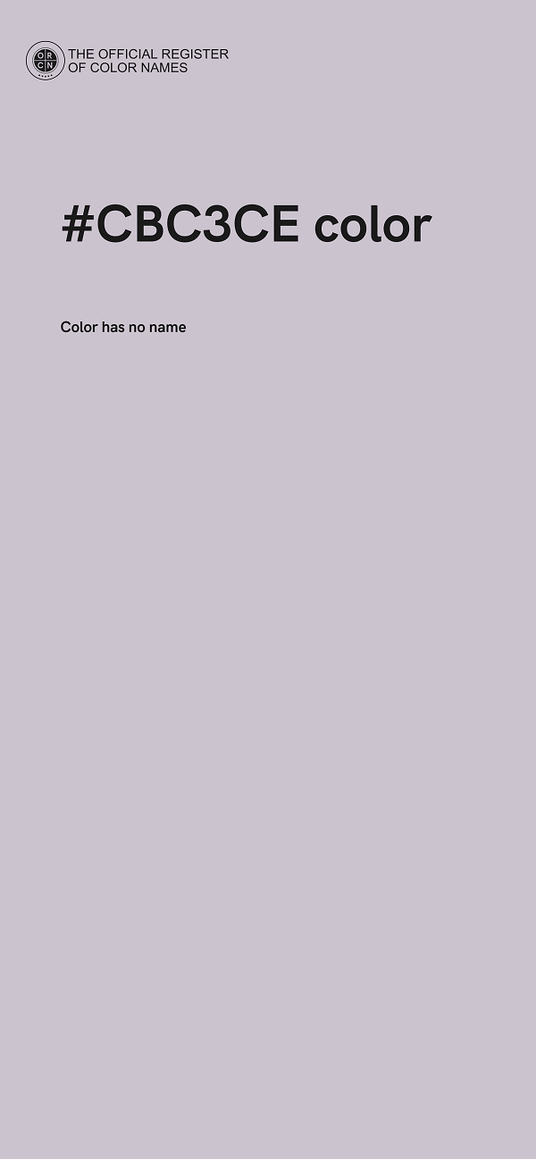 #CBC3CE color image