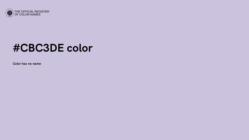 #CBC3DE color image