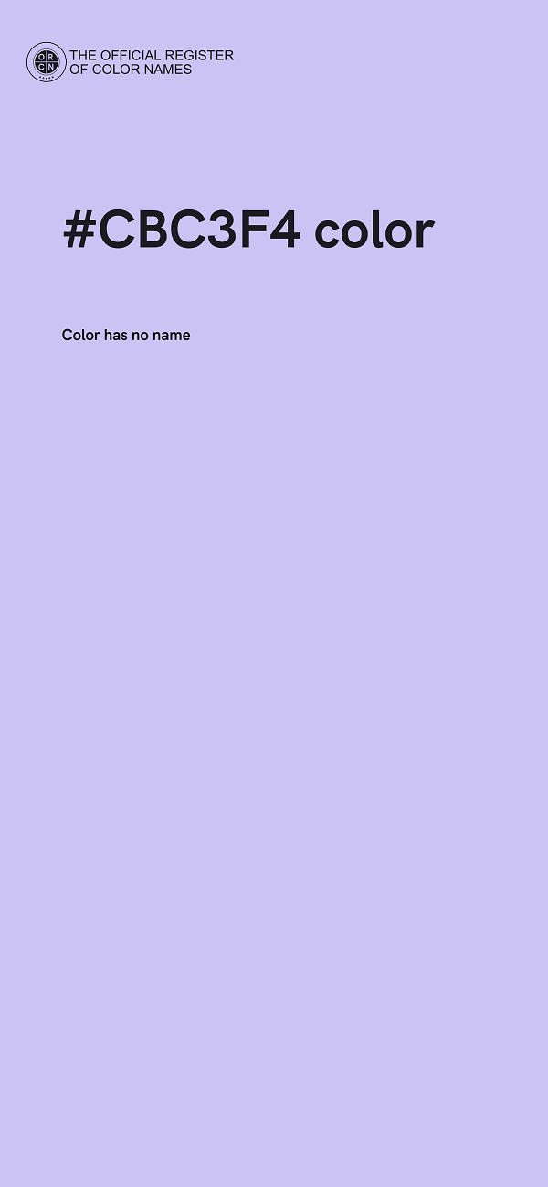 #CBC3F4 color image