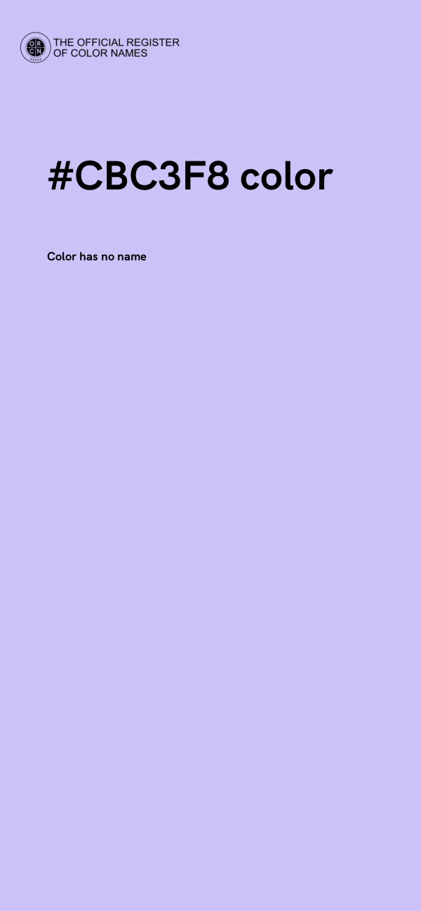 #CBC3F8 color image