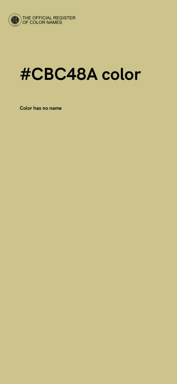 #CBC48A color image