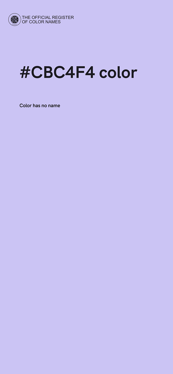 #CBC4F4 color image